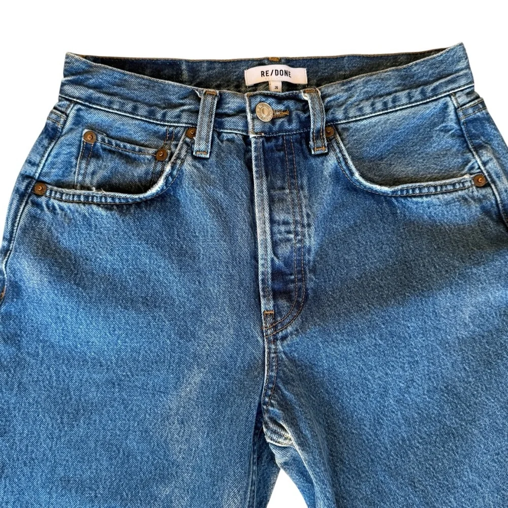 Re/Done 70S Stove Pipe Denim Age 20 Straight Blue Jeans Size 26